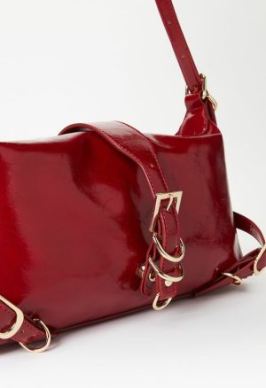 Multi Buckle Shoulder Bag