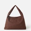 Woven Faux Suede Hobo Bag