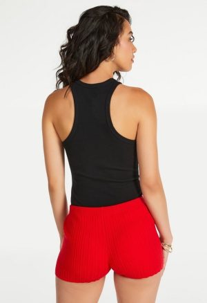 Sweater Rib Hot Shorts