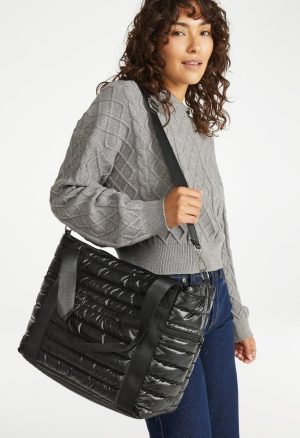 Quilted Nylon Tote