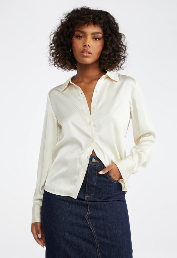 Femme Satin Blouse